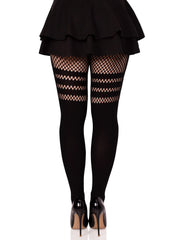 Ada Tights with Fishnet Accent