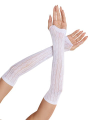 Sweetheart Striped Arm Warmers