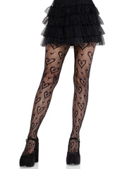 Cherie Heart Net Tights