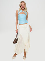 Martiney Twisted Tank Top Blue