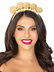 Pearl Shell Mermaid Crown Headband