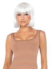 13" Pearl Short Natural Bob Wig