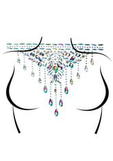 Masquerade Choker Rhinestone Stick-On Jewels