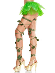 Ivy Shimmer Garter Leg Wraps