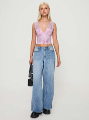 Typha Top Pink Floral