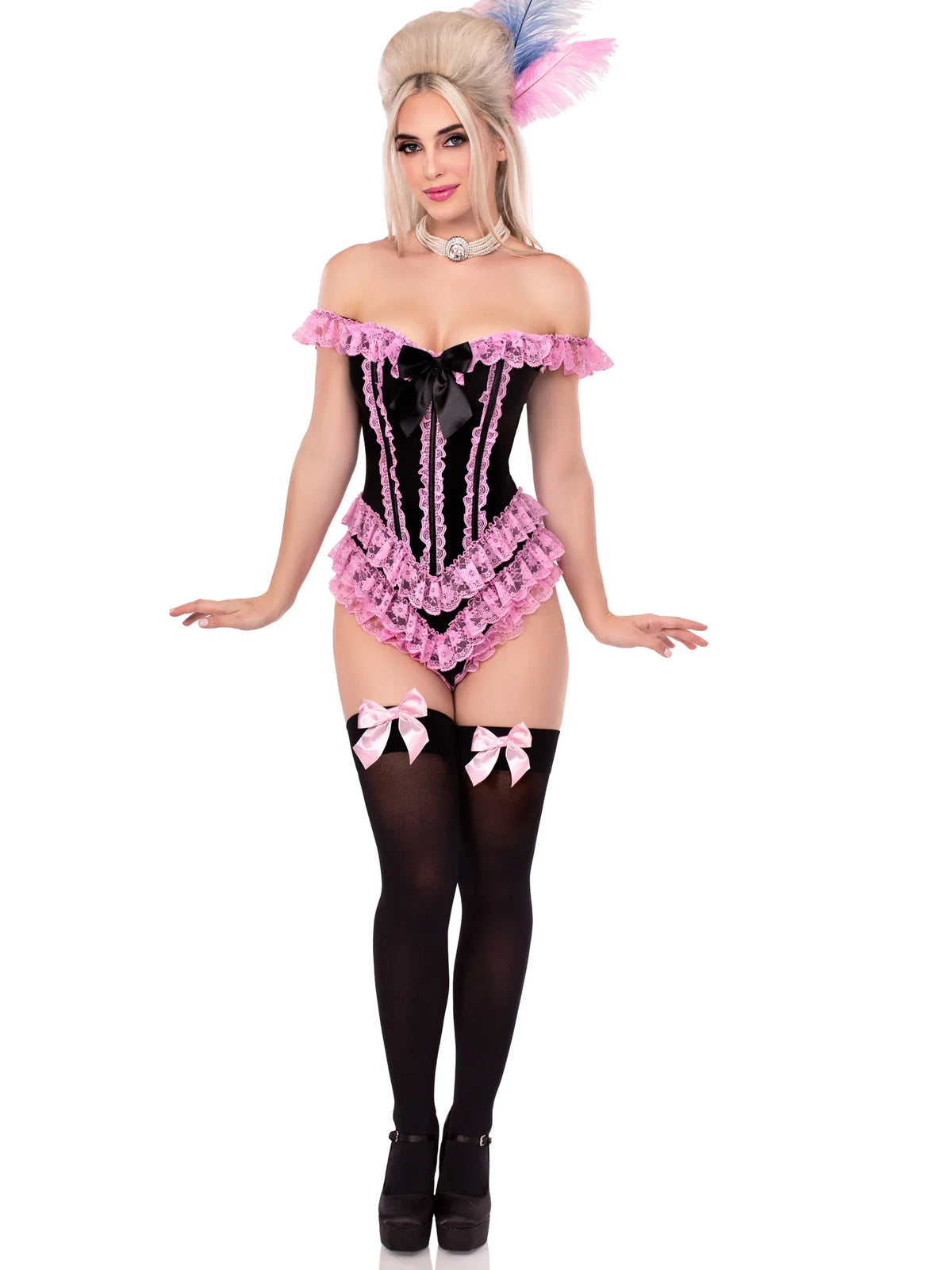 Ruffle Bodysuit with Boning