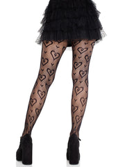 Cherie Heart Net Tights