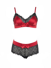 Red Light Bra Set