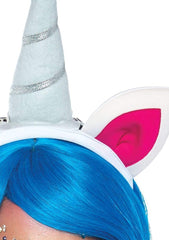 Magical Unicorn Headband with Rainbow Wig Mane