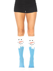 Snow Man Knee-High Socks