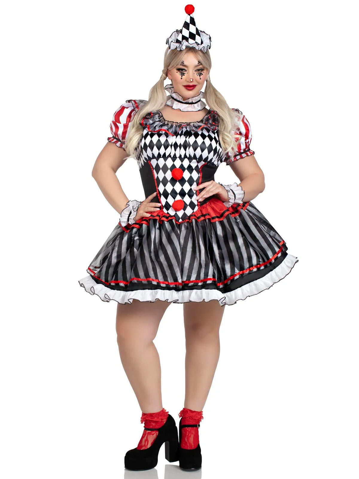Plus Darling Harlequin Costume