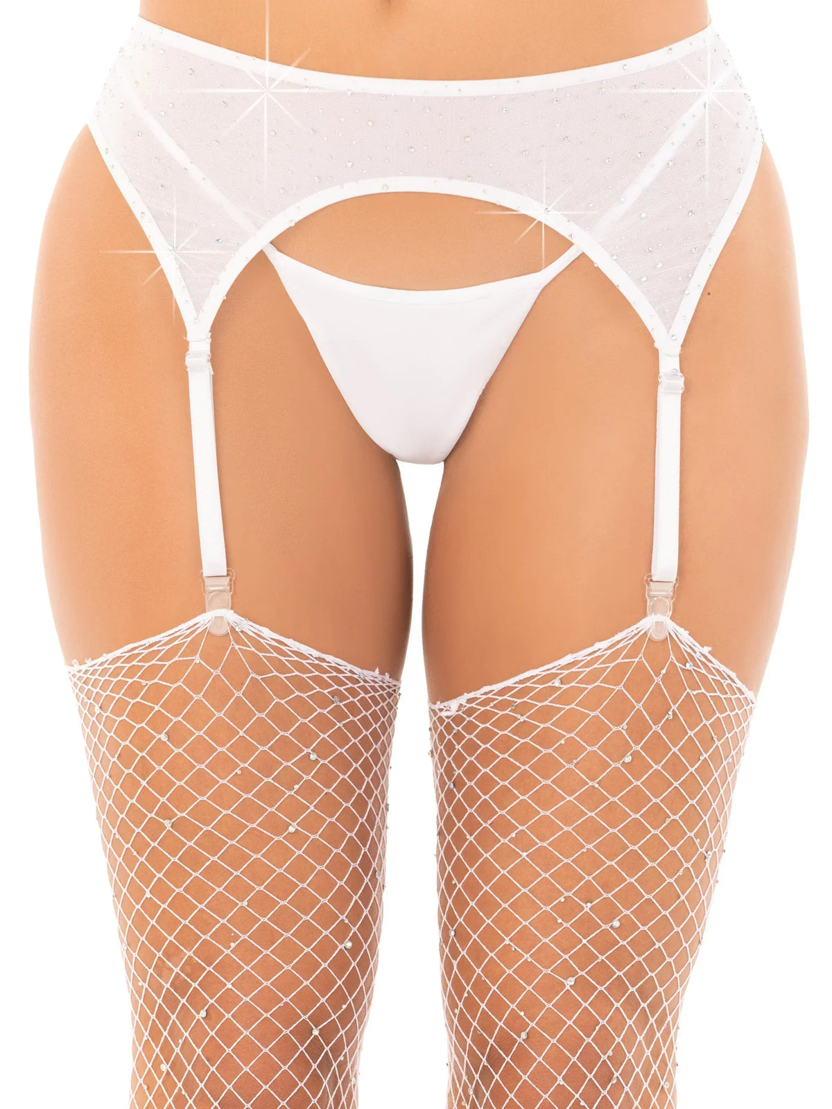 Roxy Rhinestone Garter Belt
