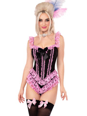 Ruffle Bodysuit with Boning